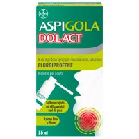 Aspi Gola Dolact  - Spray Antinfiammatorio per mal di gola forte -15 ml