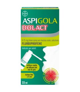 Aspi Gola Dolact - Spray Antinfiammatorio per mal di gola forte -15 ml Aspi Gola Dolact - Spray Antinfiammatorio per mal di gola forte -15 ml