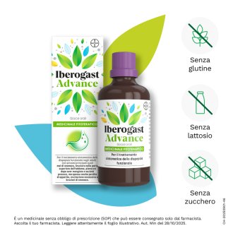 Iberogast Advance Gocce orali - Per il trattamento della dispepsia funzionale e mal di stomaco - 50 ml