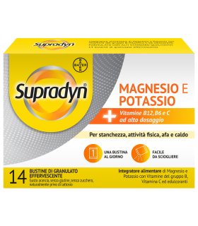 Supradyn Magnesio e Potassio - Integratore per stanchezza ed affaticamento - 14 bustine