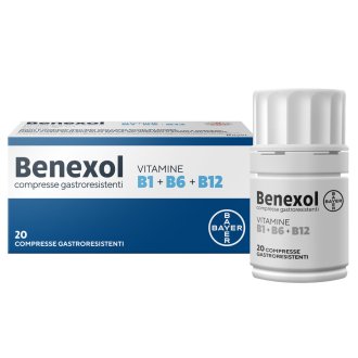 Benexol - Stati Carenziali di vitamine del gruppo B - 20 Compresse Gastroresistenti Benexol - Stati Carenziali di vitamine del gruppo B - 20 Compresse Gastroresistenti