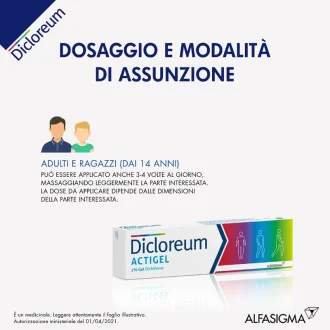 Dicloreum Actigel gel 50 g 1%