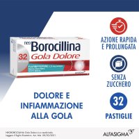 NeoBorocillina Gola Dolore 32 Pastiglie Menta NeoBorocillina Gola Dolore 32 Pastiglie Menta