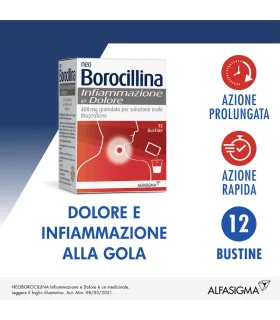 Neoborocillina Infiammazione e Dolore 12 Bustine