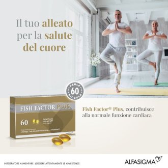 Fish Factor Plus - Integratore a base di Omega 3 - 60 perle Piccole