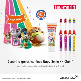 Tau Marin Spazzolino Baby Smile 2-6 anni - edizione 44 gatti
