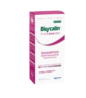 Bioscalin Tricoage 50+ Shampoo Rinforzante - Ideale per capelli sottili e diradati - 200 ml - Prezzo speciale