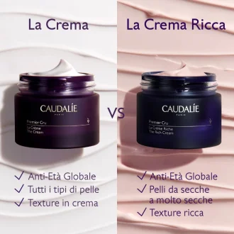 Caudalie Premier Cru La Crema Ricca - Crema viso anti-età globale - 50 ml