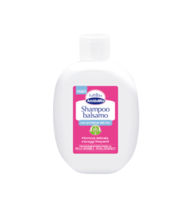 Euphidra Amido Mio Shampoo Balsamo 2 in 1 - Detergente e districante per capelli di adulti e bambini - 200 ml 