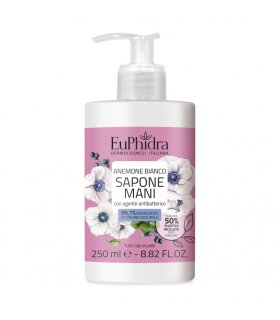 Euphidra Sapone Mani Liquido - Sapone delicato al profumo di anemone bianco - 250 ml