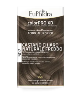 Euphidra ColorPRO XD Colorazione Permanente Tinta Numero 507 - Tinta capelli colore castano chiaro naturale freddo