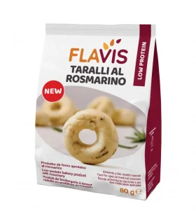 Flavis Taralli Aproteici - Taralli al rosmarino - 80 g