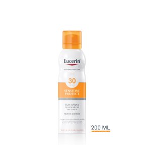 Eucerin Sun Spray Corpo Trasparente Dry Touch SPF30 - Spray solare corpo trasparente - 200 ml