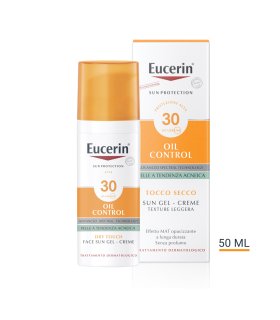 Eucerin Sun Oil Control Gel Crema Dry Touch SPF30 - Protezione solare viso tocco secco - 50 ml