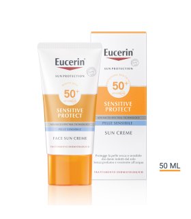 Eucerin Sun Crema solare SPF50+ Per Pelle Sensibile - Protezione solare viso molto alta - 50 ml