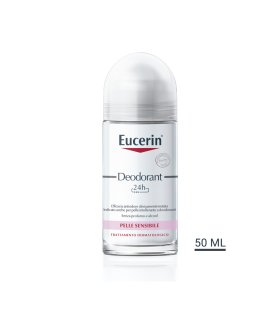 Eucerin Deodorante Roll On 24 ore - Adatto per pelli sensibili - 50 ml