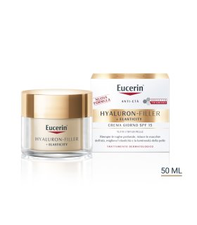Eucerin Hyaluron Filler + Elasticity Crema Viso SPF15 - Crema viso da giorno antirughe - 50 ml