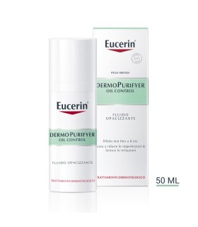 Eucerin Dermopurifyer Fluido Opacizzante - Ideale per pelle grassa ed a tendenza acneica - 50 ml