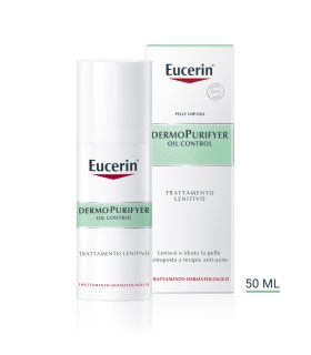Eucerin Dermopurifyer Trattamento Lenitivo - Crema viso lenitiva per pelle a tendenza acneica - 50 ml
