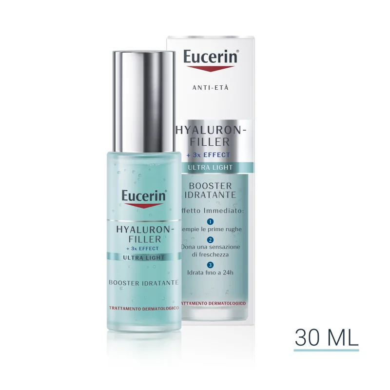Eucerin Hyaluron Filler + 3X Effect Booster idratante - Trattamento viso rimpolpante per prime rughe - 30 ml Eucerin Hyaluron Filler + 3X Effect Booster idratante - Trattamento viso rimpolpante per prime rughe - 30 ml