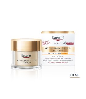 Eucerin Hyaluron Filler + Elasticity Crema Viso SPF30 - Crema viso da giorno antirughe - 50 ml