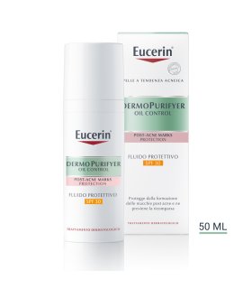 Eucerin Dermopurifyer Fuido Protettivo SPF30 - Fluido protettivo contro le macchie da acne - 50 ml