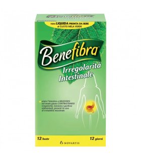 Benefibra Novafibra Liquida - Integratore alimentare di fibre per l'irregolarità intestinale - Gusto mela - 12 bustine Promo
