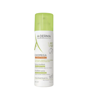 A-Derma Exomega Control Spray Emolliente Tripla Azione - Spray lenitivo per pelle secca e a tendenza atopica - 50 ml