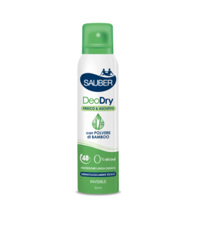 Sauber DeoDry Deodorante Spray Effetto Fresco e Asciutto - Protegge dai cattivi odori fino a 48 ore - 150 ml