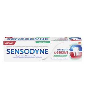 Sensodyne Dentifricio Sensibilità e Gengive Active Protect - Protegge dalla sensibilità dentale e mantiene le gengive sane - 75 ml