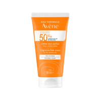 Avene Solare Crema SPF50+ Senza Profumo - Crema solare viso effetto invisibile per pelle sensibile - 50 ml