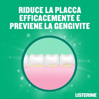 Listerine Difesa Denti e Gengive Collutorio - Ideale per l'igiene orale quotidiana - Gusto Menta fresca - 95 ml