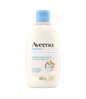 Aveeno Dermexa Bagno Doccia Emolliente - Detergente per pelle secca a tendenza acneica - 300 ml