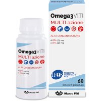 Omega 3 Viti Multi Azione - Integratore alimentare a base di EPA e DHA - 60 Perle 