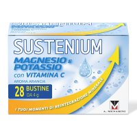Sustenium Magnesio e Potassio - Integratore per stanchezza ed affaticamento - 28 bustine Sustenium Magnesio e Potassio - Integratore per stanchezza ed affaticamento - 28 bustine
