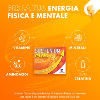 Sustenium Plus - Integratore alimentare energizzante - 22 bustine