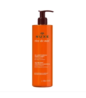 Nuxe Reve De Miel Gel Lavante Surgrassante Viso e Corpo - Gel doccia per pelle secca e sensibile - 400 ml