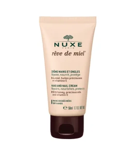 Nuxe Reve De Miel Crema Mani e Unghie - Crema nutriente e protettiva per mani secche - 50 ml
