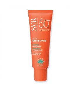 SVR Sun Secure Fluide Viso SPF 50+ - Protezione solare viso tocco secco per bambini e adulti - 50 ml