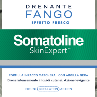 Somatoline Skin Expert Fango Drenante Effetto Fresco - Fango anticellulite uniformante - 500 g