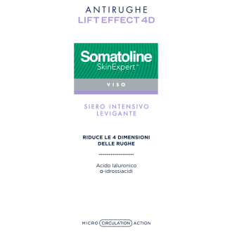 Somatoline Cosmetic Viso Lift Effect 4D - Siero Intensivo Filler Antirughe - 30 ml