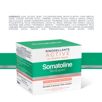 Somatoline Skin Expert Gel Rimodellante Effetto Fresco - Trattamento corpo rimodellante, tonificante e drenante - 250 ml