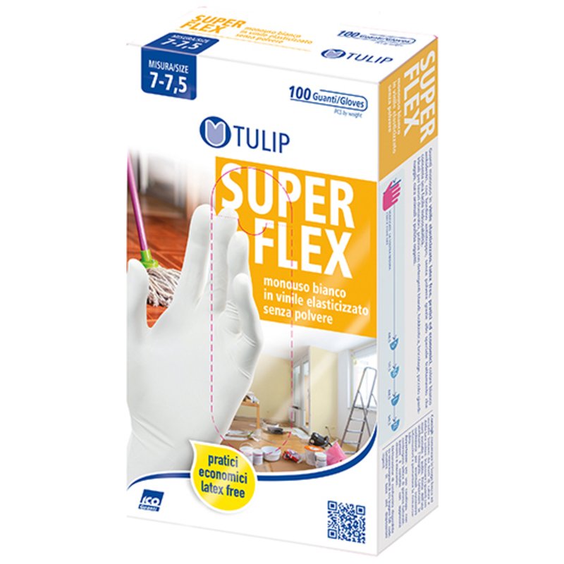 TULIP 100 GUANTI FLEX BIANCO M TULIP 100 GUANTI FLEX BIANCO M