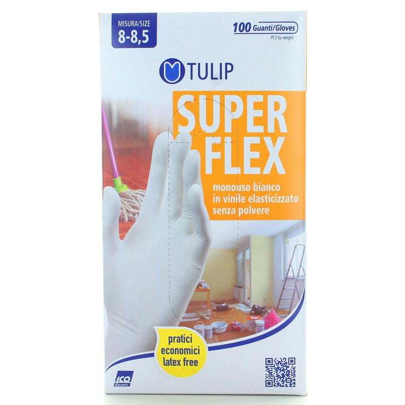 TULIP 100 GUANTI FLEX BIANCO L TULIP 100 GUANTI FLEX BIANCO L
