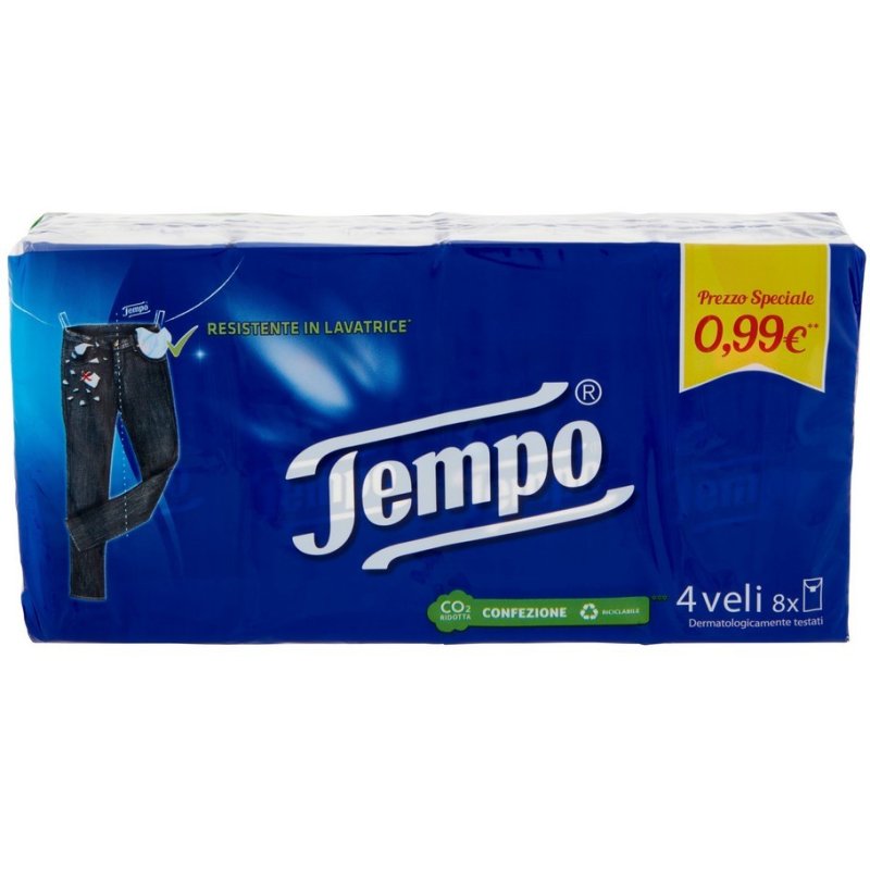 TEMPO FAZZOLETTI 4 VELI 8 PZ TEMPO FAZZOLETTI 4 VELI 8 PZ