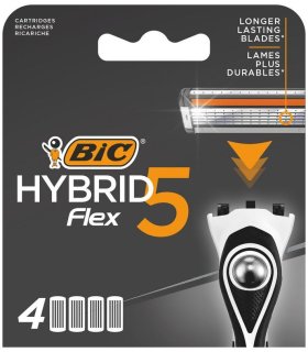 BIC HYBRID FLEX 5 LAME X 4