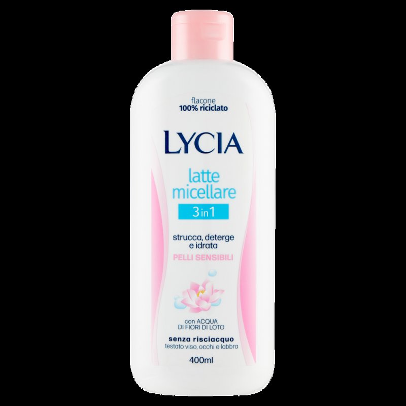 LYCIA L/DETERGENTE MICELLARE 400 M LYCIA L/DETERGENTE MICELLARE 400 M