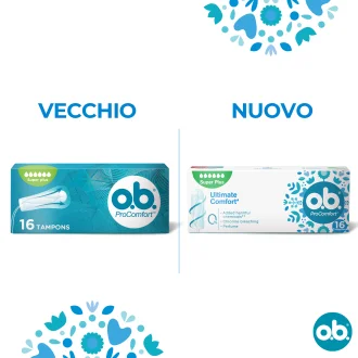 O.B. ProComfort Super Plus - Assorbenti interni per flusso molto intenso o dopo il parto - 16 assorbenti