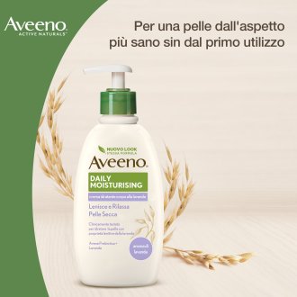 Aveeno Crema Idratante Corpo - Adatto per pelle secca e sensibile - Aroma Lavanda - 300 ml