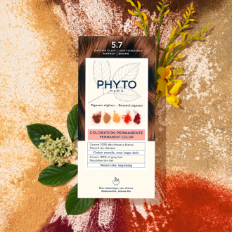 Phyto Phytocolor Colorazione Permanente Tinta Numero 5.7 - Tinta capelli colore castano chiaro tabacco